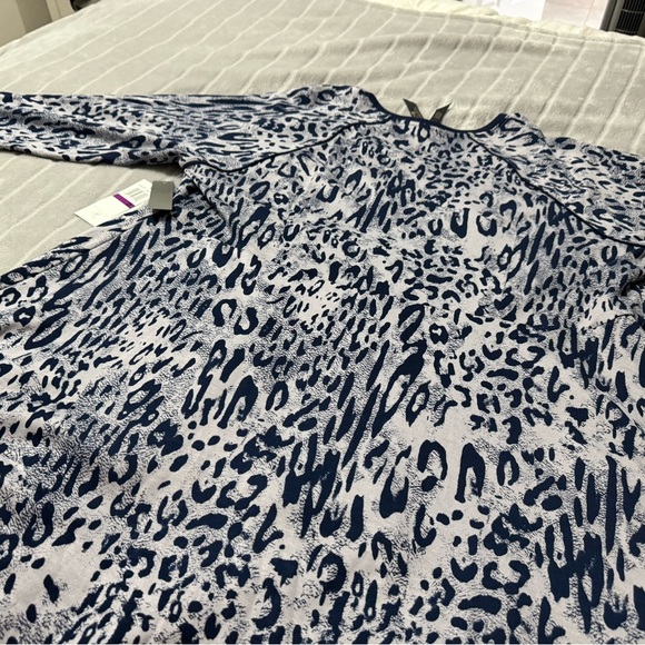 Melissa McCarthy Seven7 Womens Plus Animal Print High-Low Peplum Top Siz… - Picture 7 of 12